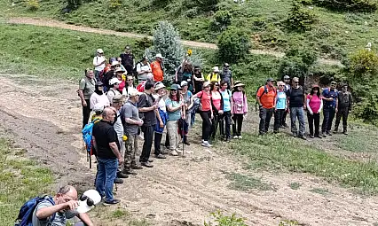 Kayseri'deki doğal güzelliği görmek için 8 saat yürüdüler