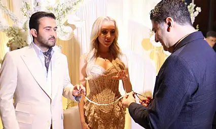 Kayseri iş dünyasının iki ailesi bu mutlu günde buluştu