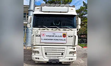 Kayseri-Kırşehir yolunda durdurulan tırda iki ayrı tespit