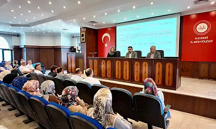 Kayseri Müftülüğü'nde eğitim zirvesi!