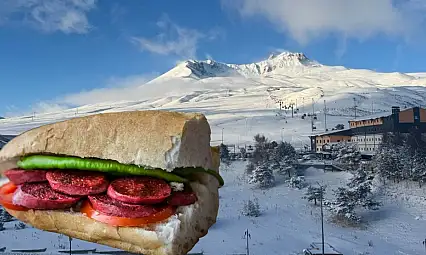 Kayseri'nin meşhur sucuk markasından 'Erciyes'te sezon açıldı' düzeltmesi
