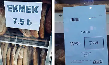 Kayseri'nin o ilçesinde ekmek 7.5 TL oldu!