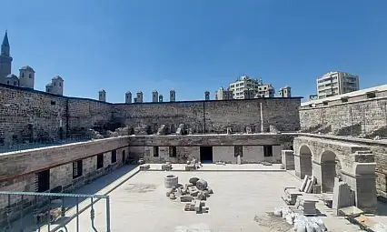 Kayseri'nin tarihi Gön Han'ında sona gelindi
