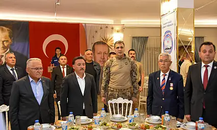 Kayseri protokolü gazilerle buluştu