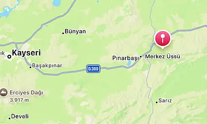 Kayseri sabah saatlerinde yine sallandı