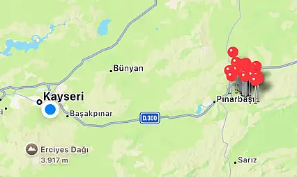 Kayseri sabaha kadar sallandı! 56 deprem oldu