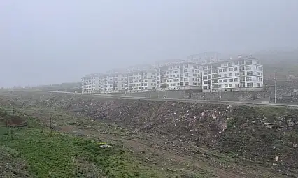 Kayseri sisli bir güne uyandı