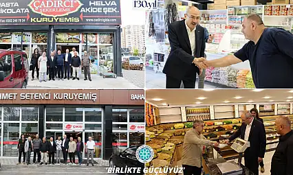Kayseri ticaretinin kalbinde dikkat çeken ziyaret
