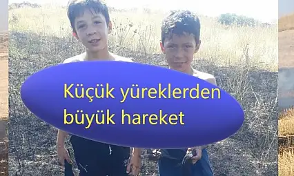 Kayseri Tomarza'da herkes bu iki kahraman çocuğu konuşuyor