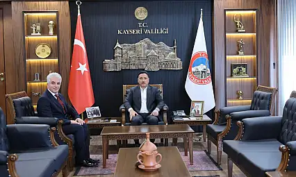 Kayseri'ye veda eden il müdüründen Vali'ye ziyaret
