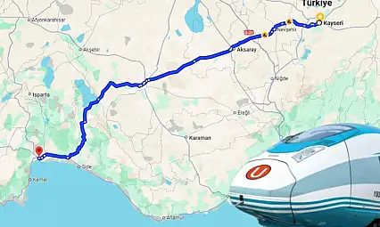 Kayseri'yi Akdeniz'e bağlayacak! 5 şehirden geçecek hızlı tren projesinde son durum ne?