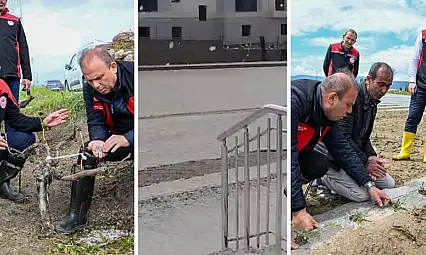 Kayseri'yi dolu vurdu! İl Müdürü'nden yerinde inceleme