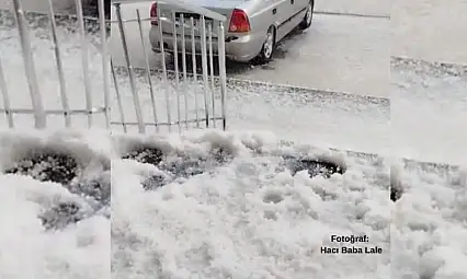Kayseri'yi dolu vurdu, tarım alanları zarar gördü