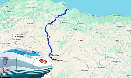 Kayseri'yi Karadeniz'e bağlayacak dev hat! Samsun'a 2,5 saatte gidilecek