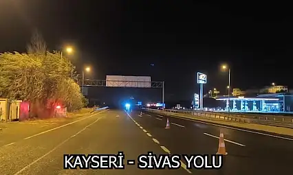 Kayseri yollarında yağış başladı!
