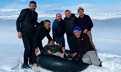 Kayserililer kayağa yeni soluk getirdi! Sosyal medyada gündem oldu