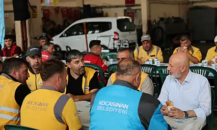 Kocasinan'da bayram mesaisi öncesi moral buluşması