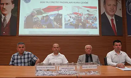 Melikgazi'de organik ürünler için kura çekildi