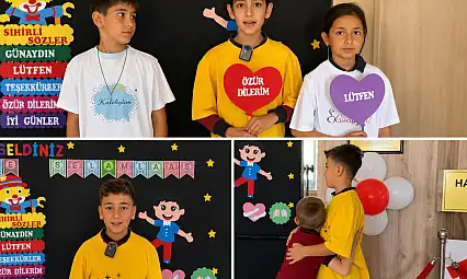 Öğrencilerden güzel mesaj: 'Birlikte selam, birlikte mutluluk'