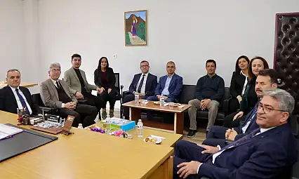 Rektör Altun'dan yeni Müdür Doç. Dr. Çetinkaya'ya ziyaret