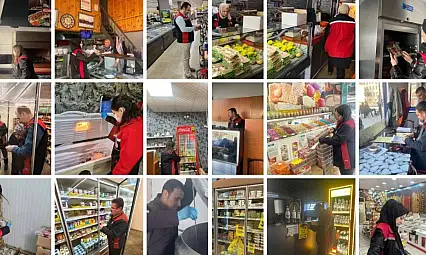 Restoranlardan marketlere, üretim tesislerinden süt toplama merkezlerine... Kayseri'de onlarca adres denetlendi