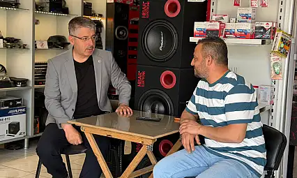 Şaban Çopuroğlu esnafla bir araya geldi! 'Netice alıncaya kadar'