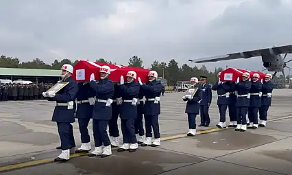 Şehitlerin naaşı Kayseri'ye geldi…