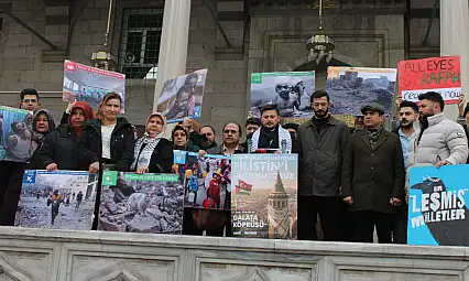 'Sinmiyoruz, susmuyoruz, Filistin'i unutmuyoruz'