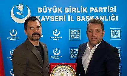 Sivaslı dernek temsilcileri BBP Kayseri İl Başkanlığı'nı ziyaret etti