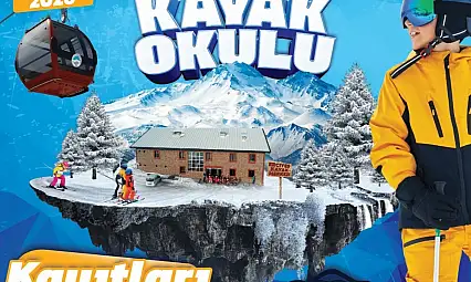Yetişkinler için kayak okulu Erciyes'te başlıyor