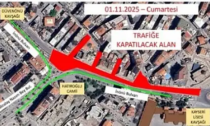 Sürücülere uyarı geldi: Kayseri'de o yol 2 günlüğüne kapatılacak