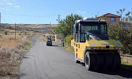 Talas'ın kırsalında asfalt atağı