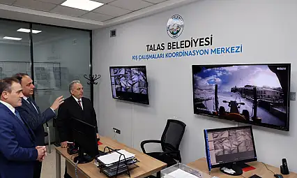 Talas'ta çalışmalar anbean izlendi