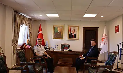 Tuğgeneral Yeşilyurt, yeni kaymakamı ziyaret etti