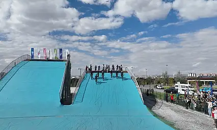 Türkiye'nin sayılı BMX parkurlarından biri Kayseri'de açıldı