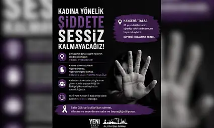 YENİ Parti'den Selin Gökhan mesajı: Alışmayacağız