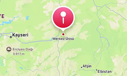 Yine aynı bölge! Kayseri'de bir deprem daha...