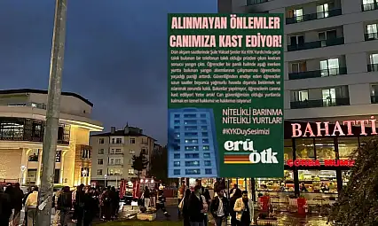 Yurt yangınına öğrencilerin tepkisi sürüyor