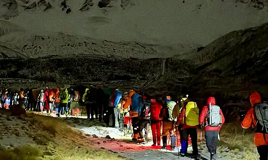 Kar ve fırtına engel olamadı! Cumhuriyet coşkusu zirveye taşındı