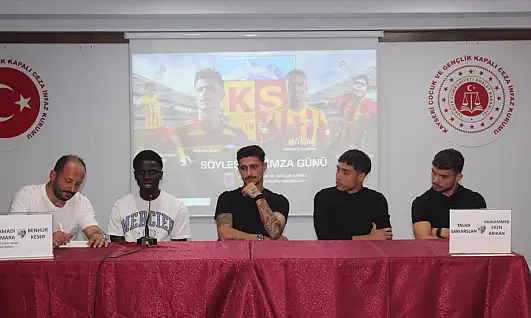 Kayserisporlu futbolculardan çocuk hükümlülere anlamlı ziyaret