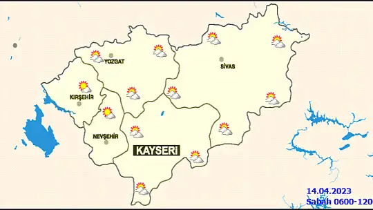 Kayseri'de Cumartesi günü hava durumu nasıl olacak?