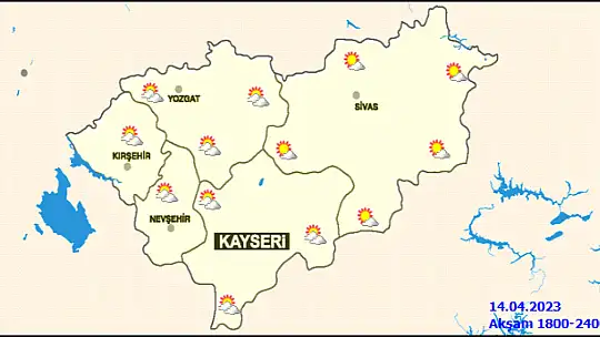 Kayseri'de Cumartesi günü hava durumu nasıl olacak?