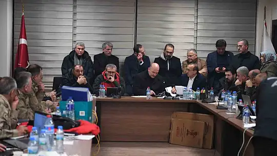 Başkan Büyükkılıç, Bakan Soylu Başkanlığı'nda Deprem Koordinasyon Toplantısı'na katıldı