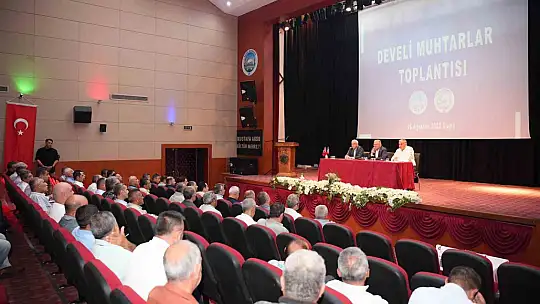 Muhtarlarla istişare toplantısı