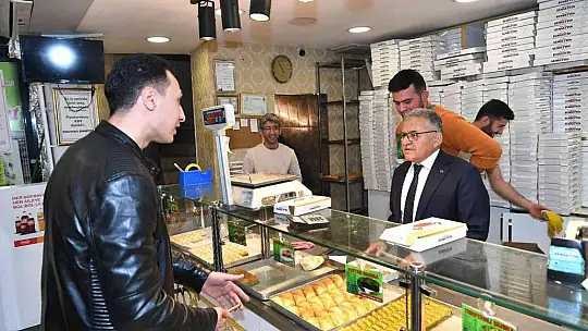 Büyükkılıç'tan esnaf turu