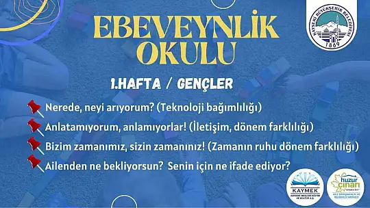 Anne, baba ve çocuklar katılabilecek