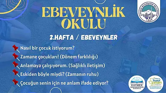 Anne, baba ve çocuklar katılabilecek