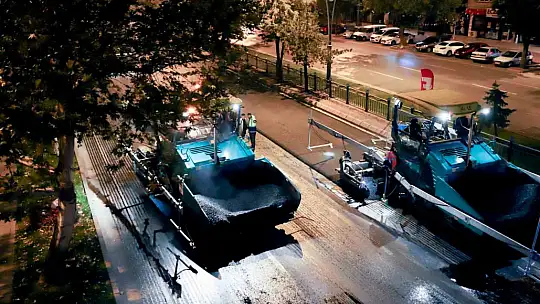 1000'lerce aracın geçtiği noktada gece mesaisi!