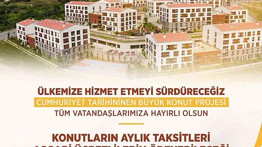 Develi'ye 134 konut yapılacak