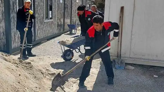 Develi Konteyner Kenti Elbistan'da yapılmaya başladı
